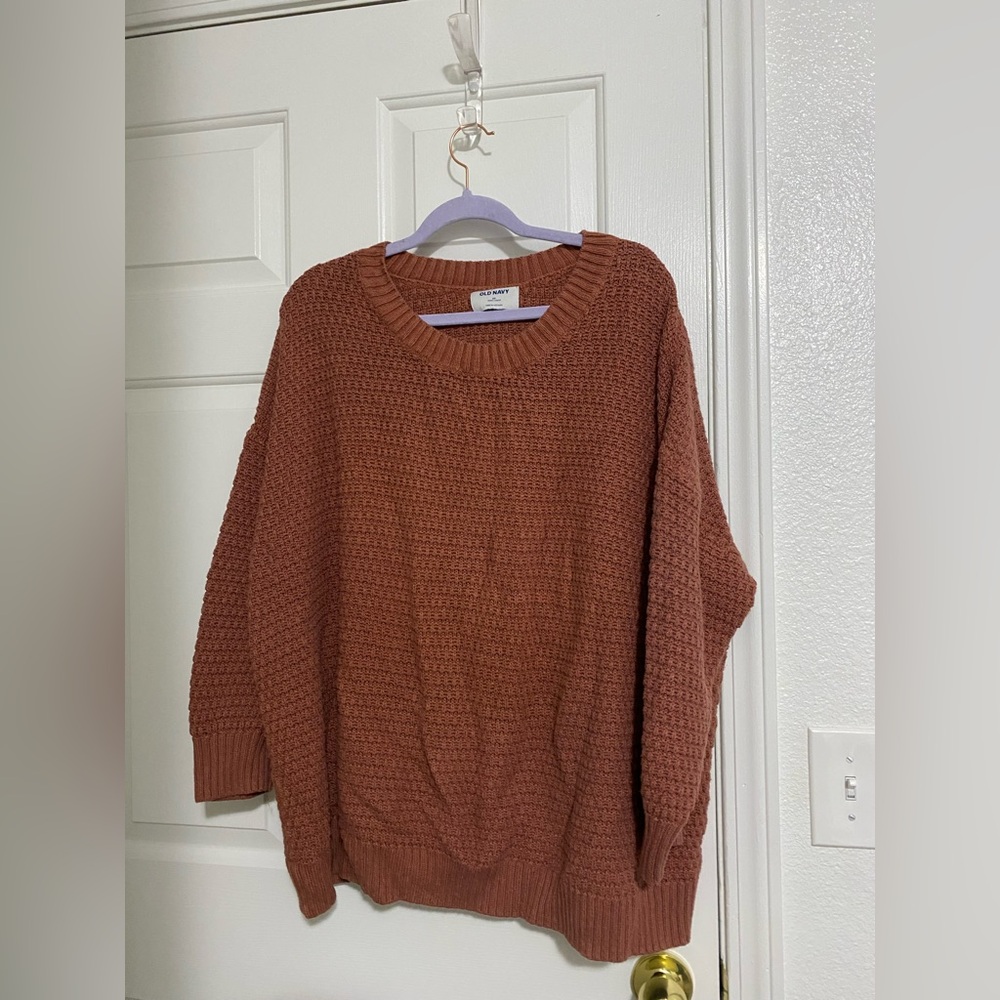 Old Navy brown tunic length sweater